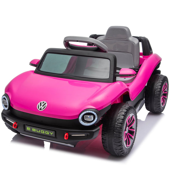 English Elm 12v Licensed Volkswagen Beetle Ride on Car with Remote Control and Suspension for Kids Pink W1578P416240