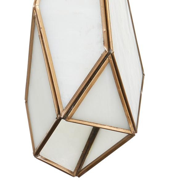 Glace Multi-Drop Pendant Light - Elegant White Art Glass with Antique Brass Finish for Stunning Spaces
