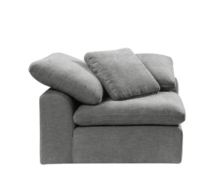 English Elm Naveen Gray Linen Modular Sectional Sofa with Ottoman — Customizable 7-Piece, Plush Foam Seats, Wooden Frame Comfort B2726S00084