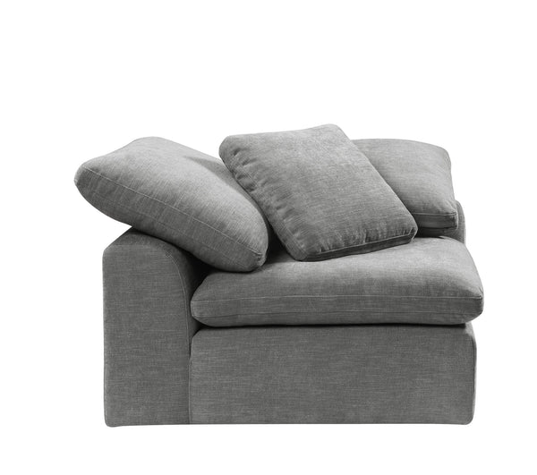 English Elm Naveen Gray Linen Modular Sectional Sofa with Ottoman — Customizable 7-Piece, Plush Foam Seats, Wooden Frame Comfort B2726S00084