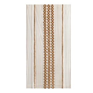 English Elm 1 Cotton Printed Window Panel Chenille Stripe Lined Bohemian Farmhouse Curtain B035P496604