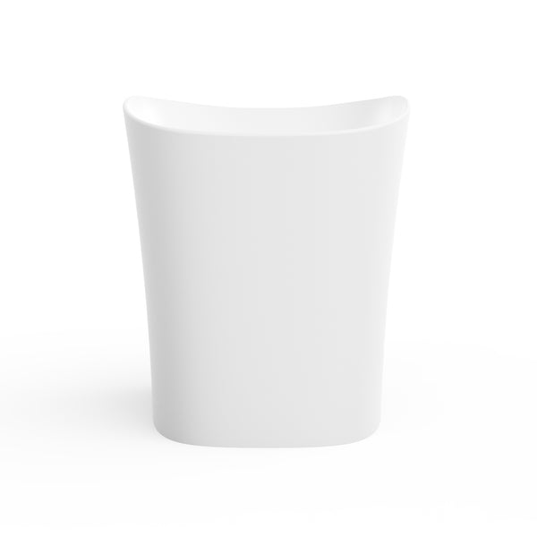 English Elm 51-inch Solid Surface Freestanding Soaking Tub with Integrated Seat Matte White Finish W1613P410199