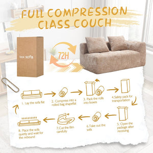 English Elm United Chenille Loveseat Sofa – Stylish Modular Sleeper For Small Spaces, Comfort & Versatility! W1568P255135-GIGA