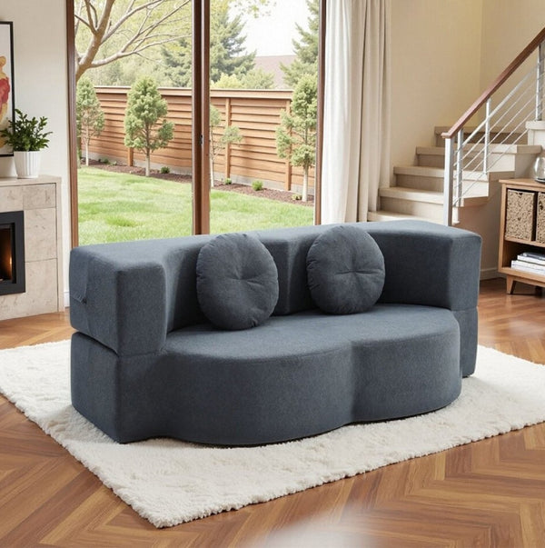 English Elm 2-In-1 Convertible Modular Sofa Bed - Memory Foam Comfort, No Assembly, Space-Saving Design For Any Room P1 W3653P355637-GIGA