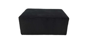 English Elm Full Corduroy Upholstered Ottoman Low Profile Footrest for Relaxed Living Room Seating B2748P437022