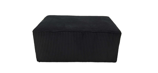 English Elm Full Corduroy Upholstered Ottoman Low Profile Footrest for Relaxed Living Room Seating B2748P437022