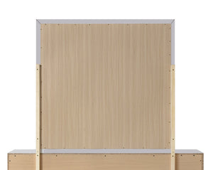 English Elm Moreland Sparkling White Laminate Wall Mirror with Low Distortion Glass for Bedroom B078P497907