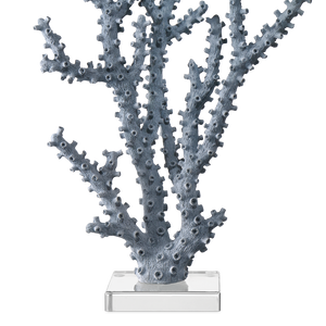 Blue Coral Set of 2 - Stunning Nature-Inspired Decorative Accents for Seaside Homes & Colorful Spaces