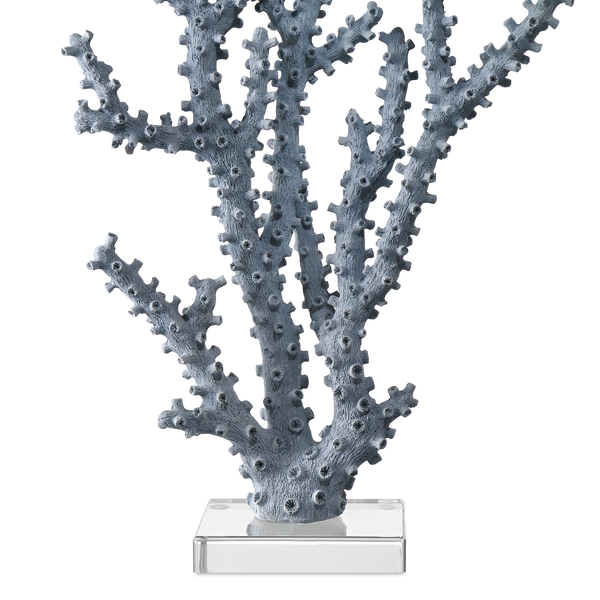 Blue Coral Set of 2 - Stunning Nature-Inspired Decorative Accents for Seaside Homes & Colorful Spaces