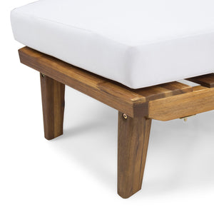 English Elm Hillcrest Solid Acacia Corner Sofa with Built-in Side Table for Outdoor Living 61288.00TSETSBWHI