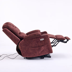 English Elm Oversized Power Lift Recliner with Massage Heat and Infinite Recline for Home Theater W3698S00002