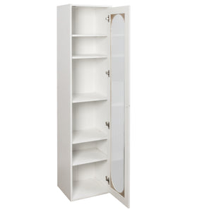 English Elm Organizer Rolling Three Tier Pantry Storage Cabinet with Wheeled Base Slim Fit W331P379950
