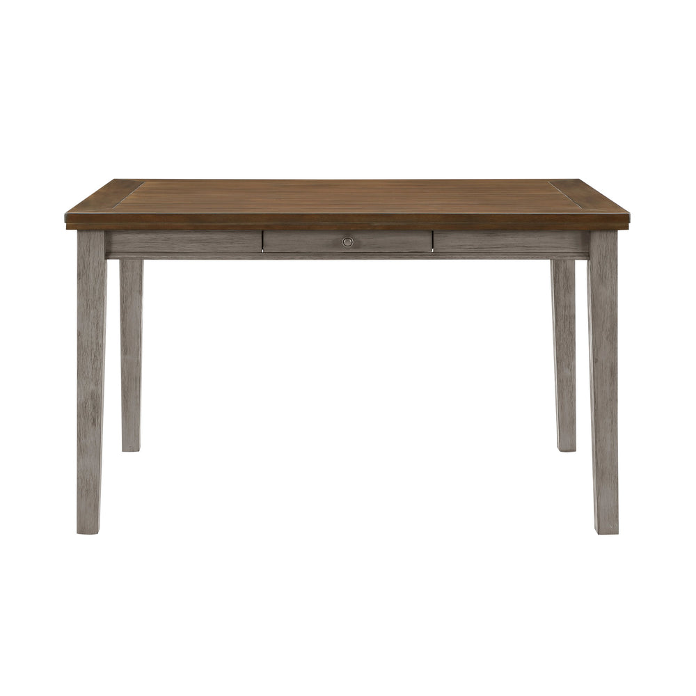 English Elm Traditional Counter Height Dining Table Acacia Veneer 4 Drawer Arts Crafts Kitchen Cherry,Gray B011P482238