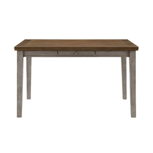English Elm Traditional Counter Height Dining Table Acacia Veneer 4 Drawer Arts Crafts Kitchen Cherry,Gray B011P482238
