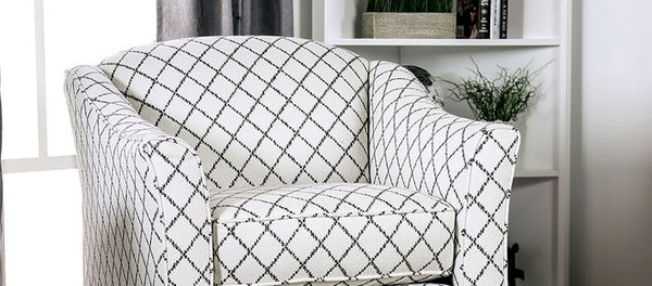 English Elm Transitional High Back Stripe Chair with Rolled Arms for Coastal Comfort and Supportive Seating Appeal Gray,Ivory 35 L x 35 W x 28 H B2741P376928