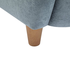 English Elm Christopher Knight Home® - Lucia Velvet Wingback Armchair with Pocket Spring Cushion, Mid-Century Birch Legs, Luxe Comfort Dusty Blue,Teak 31.5 L x 30.75 W x 30.5 H N776P205426B