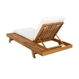 English Elm Christopher Knight Home® - Lounge Chaise Set - Durable Acacia Wood With Cream Water-Resistant Cushions & Adjustable Recline N770P253442T_65429.00CUSH