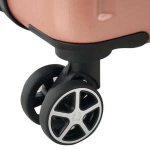 English Elm Hardshell Abs Checked Suitcase with 360 Spinner Wheels Expandable Tsa Lock 28 Inch Rose Pink N730P296747W