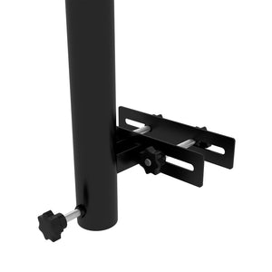 English Elm Outsunny Adjustable Patio Umbrella Holder - Space-Saving Clamp Bracket For Decks & Balconies W2225P174210-GIGA