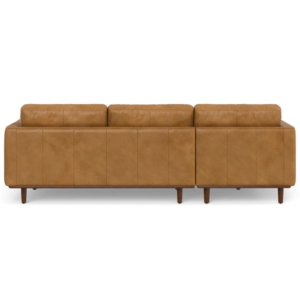 English Elm Morrison Left Sectional Sofa - Mid-Century Modern Design In Sienna Kind Leather For Ultimate Comfort B136P199281