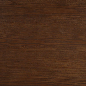 English Elm 63.00"l Tambour Pedestal Counter Table Seats Six with Industrial Mid-century Matte Finish Walnut N771P358596T_N771P358597T