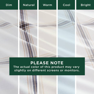 English Elm 4 Pcs Queen Sheet Set - Cozy Tan Plaid Cotton Flannel For Ultimate Comfort & Timeless Style B035P319778