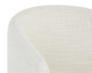 Sunpan Lauryn Lounge Chair - Contemporary Barrelback Design for Modern Living Spaces and Stylish Comfort Merino Pearl