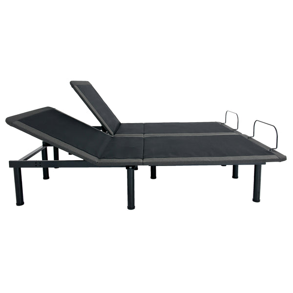 English Elm Refresh Split King Latex Hybrid Mattress with Adjustable Base and Zero Gravity Support B210S00008