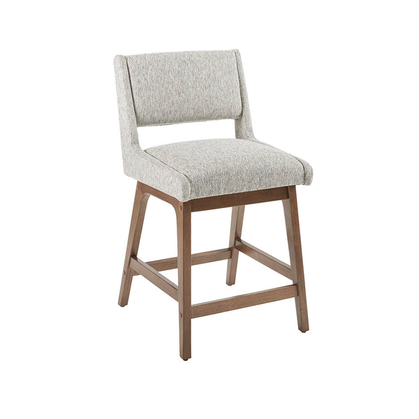 JLA Home INK+IVY - Counter Boomerang Counter Stool – Upholstered Comfort, Solid Pecan Legs, Modern Durable Design II104-0224