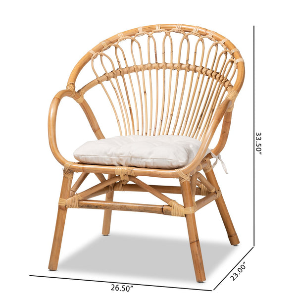 English Elm Modern Rattan Dining Chair Woven Openwork Back Curved Arms Bohemian Accent Seat B2750P470050