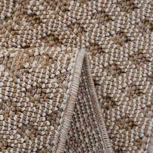 English Elm Loom Luxe Beige Medallion Area Rug - Durable, Stylish Indoor/Outdoor Runner For High-Traffic Spaces B335P289625