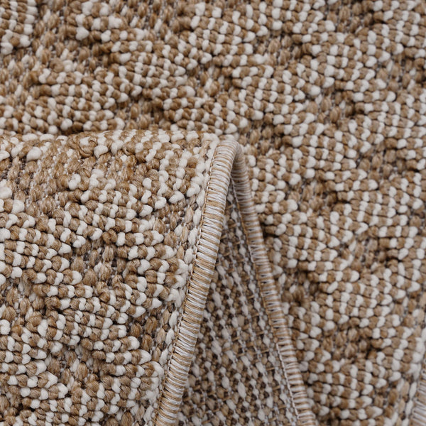 English Elm Loom Luxe Beige Medallion Area Rug - Durable, Stylish Indoor/Outdoor Runner For High-Traffic Spaces B335P289625