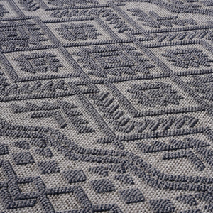 English Elm Loom & Luxe 5X7 White/Gray Traditional Area Rug - Durable, Stain-Resistant For Indoor/Outdoor Use B335P289617