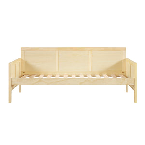 English Elm Daybed Solid Pine Wood Frame Transitional Sofa Sleeper for Studios and Guest Rooms B011S02450