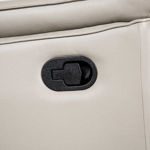 English Elm Transitional Multi-Function Glider Recliner with Channel Back, Cup Holders, Hidden Storage, Upholstered Comfort taupe 40 L x 31 W x 28 H B2741P387108