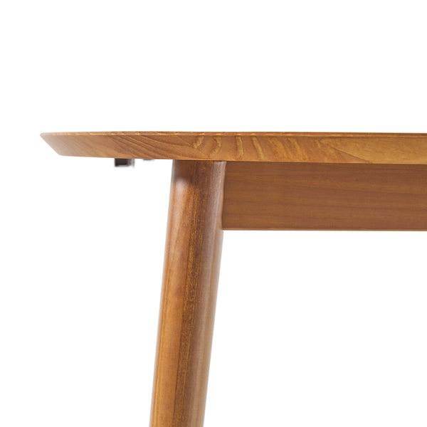 English Elm Walker Edison - Mid-Century Solid Pine Extension Dining Table with Removable Leaf, Caramel Finish, Seats 4-6, Compact Elegance B185P169252