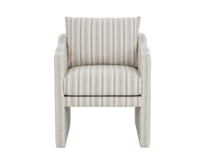 Sunpan SCALA Dining Armchair - Gifford Script Upholstered Chair for Modern Elegance and Comfort in Dining Spaces 112510