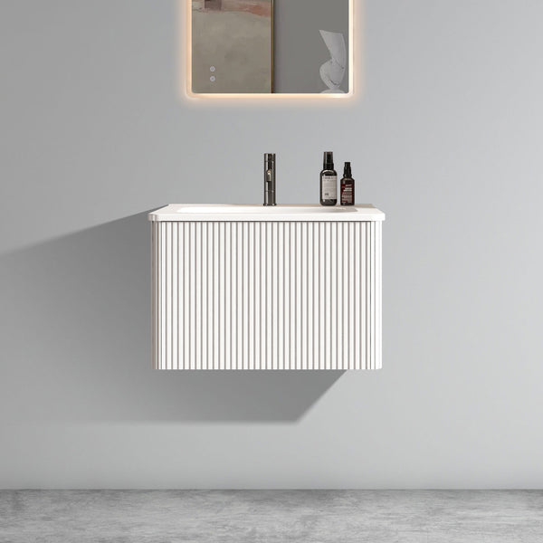 English Elm U059-etna24w-301 Floating Wall Mount Vanity Striped Cabinet Integrated Ceramic Basin W1865P164728