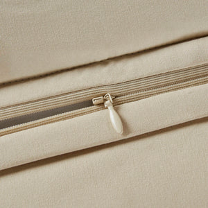 English Elm 4 King Comforter Set Elegant Chenille Jacquard Bedding with Plush 8oz Fill, Matching Shams & Bedskirt Multicolor 23.62 L x 20.47 W x 14.96 H B035P366520