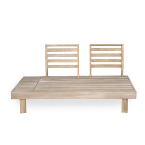 English Elm Christopher Knight Home® - Topia Acacia 7-Seater Sofa Set – Elegant, Durable, Water-Repellent Cushions For Outdoor Comfort & Style N773OS00076S