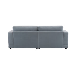 English Elm Package Three Seat Woven Fabric Sofa Scandinavian Minimalist White Living Room Gray N767P240700G
