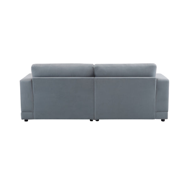 English Elm Package Three Seat Woven Fabric Sofa Scandinavian Minimalist White Living Room Gray N767P240702G