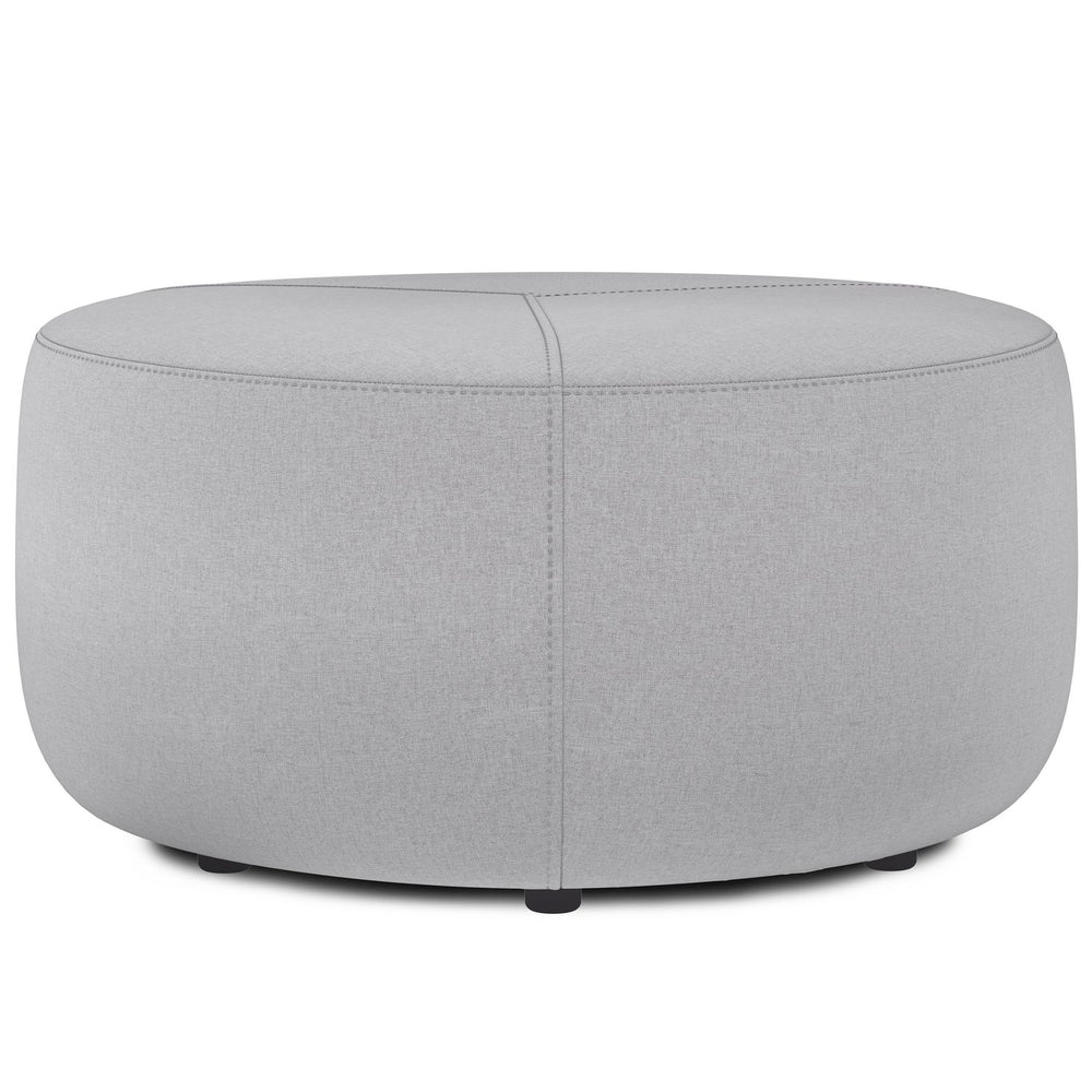 English Elm Moore Large Light Grey Ottoman - Versatile Seating, Stylish Footrest & Casual Coffee Table Solution B136P159948