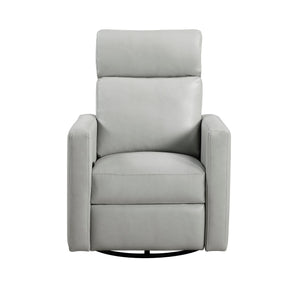 English Elm Contemporary Olathe Swivel Gliding Recliner Chair in Quartz Chenille with Smooth 360° Motion Comfort Smoke 31 L x 30.5 W x 26 H B011P396184