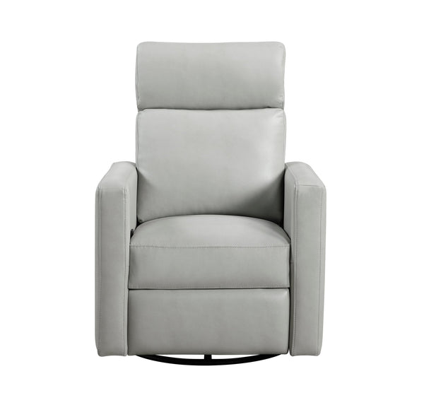 English Elm Contemporary Olathe Swivel Gliding Recliner Chair in Quartz Chenille with Smooth 360° Motion Comfort Smoke 31 L x 30.5 W x 26 H B011P396184