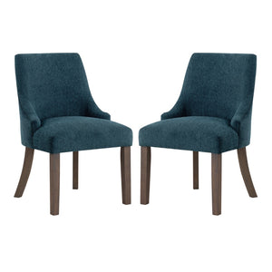 OSP Home Furnishings Leona Dining Chair  - Set of 2 Blue