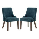 OSP Home Furnishings Leona Dining Chair  - Set of 2 Blue