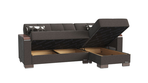 English Elm Primenest Zenaero Convertible Chaise Lounge With Storage - Modern Comfort And Versatile Design! B030P303563-GIGA