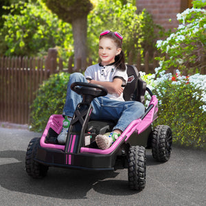 English Elm Qaba 24v Dual Motor Kids Ride on Car with Remote Spring Suspension and Led Lights W2225P217191