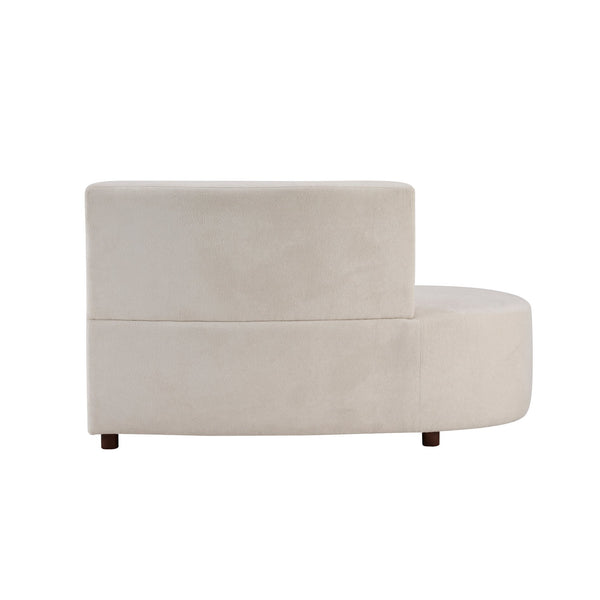 English Elm Luno Two Piece Modular Chenille Sectional Sofa with Cloud Comfort for Living Rooms N773IS00091B